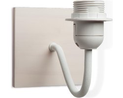 Home Sweet Home - Moderne wandlamp Beach voor lampenkap - Beige - 13/13/12cm - gemaakt van Metaal - geschikt voor E27 LED lichtbron - voor lampenkap met doorsnede max.20cm