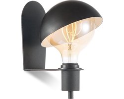 Home Sweet Home - Moderne Wandlamp Dyna - Muurlamp gemaakt van metaal - Zwart - 20/18/18cm - wandlamp geschikt voor woonkamer, slaapkamer- geschikt voor E27 LED lichtbron