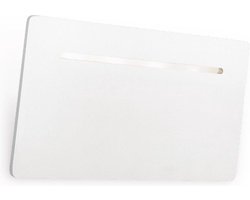 Home Sweet Home - Moderne Wandlamp Luigi - Muurlamp gemaakt van Aluminium - Wit - 19/7/12cm - 6W 3000K 520lm - LED geïntegreerd - wandlamp geschikt