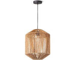 Home Sweet Home - Oosterse Hanglamp Brisa - hanglamp gemaakt van Touw - 33/33/146cm - Pendellamp geschikt voor woonkamer, slaapkamer en keuken - geschikt voor E27 LED lichtbron