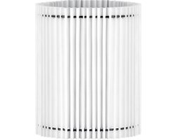 Home Sweet Home - Papieren Gevouwen Lampenkap - Cilindrisch - White - ø20 x 24 cm - E27 fitting - Voor Tafellampen - Ontworpen voor woonkamer en
