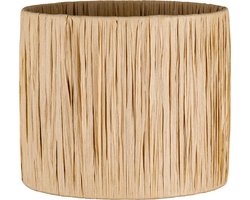 Home Sweet Home - Raffia lampenkap - cilindrisch - beige - Boheemse stijl - ø20 x 17 cm - E27 fitting - Ontworpen voor tafellampen en Pendellamp - Ontworpen voor woonkamer en eetkamer