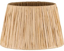 Home Sweet Home - Raffia lampenkap - Conisch - beige - Boheemse stijl - ø20 x 13 cm - E27 fitting - Ontworpen voor tafellampen en Pendellamp -