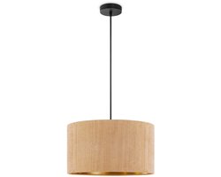 Home Sweet Home - Scandinavische stijl Hanglamp - Corduroy Lampenkap - Cilinder - Karamel - ø40 x 126 cm - E27 Fitting - Geschikt voor Woonkamers en slaapkamers - Inclusief 1 meter kabel