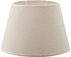 Home Sweet Home - Stoffen - Stoffen Lampenkap - Conisch - Beige - Minimalistische stijl - 24 x 16 x 16 cm - E27 fitting - voor tafellampen - voor