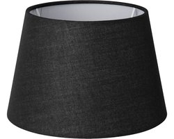 Home Sweet Home - Stoffen - Stoffen Lampenkap - Conisch - black - Minimalistische stijl - 20 x 15 x 13 cm - E27 fitting - voor Tafellamp - voor