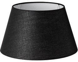 Home Sweet Home - Stoffen - Stoffen Lampenkap - Conisch - black - Minimalistische stijl - 30 x 20 x 17 cm - E27 fitting - voor Tafellamp - voor