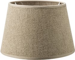 Home Sweet Home - Stoffen - Stoffen Lampenkap - Conisch - Brown - Minimalistische stijl - 20 x 15 x 13 cm - E27 fitting - voor tafellampen - voor