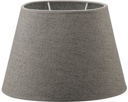 Home Sweet Home - Stoffen - Stoffen Lampenkap - Conisch - Grey - Minimalistische stijl - 24 x 16 x 16 cm - E27 fitting - voor tafellampen - voor