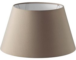 Home Sweet Home - Stoffen - Stoffen Lampenkap - Conisch - taupe - Minimalistische stijl - 30 x 20 x 17 cm - E27 fitting - voor Tafellamp - voor