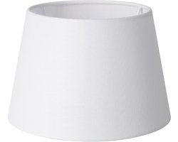 Home Sweet Home - Stoffen - Stoffen Lampenkap - Conisch - White - Minimalistische stijl - 20 x 15 x 13 cm - E27 fitting - voor Tafellamp - voor