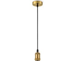 Home Sweet Home - Vintage Hanglamp Diy - hanglamp gemaakt van Glas - Messing - 10/10/109cm - Pendellamp geschikt voor woonkamer, slaapkamer en