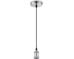 Home Sweet Home - Vintage Hanglamp Diy - hanglamp gemaakt van Metaal - Geborsteld staal - 10/10/109cm - Pendellamp geschikt voor woonkamer,