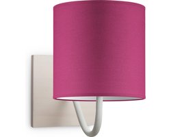 Home Sweet Home wandlamp Bling - wandlamp Beach inclusief lampenkap - lampenkap 16/16/15cm - geschikt voor E27 LED lamp - roze
