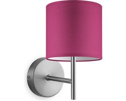 Home Sweet Home wandlamp Bling - wandlamp Mati inclusief lampenkap - lampenkap 16/16/15cm - geschikt voor E27 LED lamp - roze