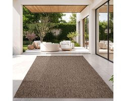 Home Vloerkleed Voor Outdoor Keukenvloerkleed Balkon Terras Eenkleurig Design Modern, Kleur:taupe, Maat:120x160 cm