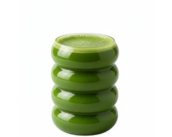 HomeBlend Matcha Glas - Golvend - Koffie Glas - Latte Glas - Theeglas - Handgeblazen Helder Drinkglas