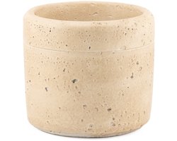 HomeBound by KY | Aardewerk bloempot beige S | bloempot | potje