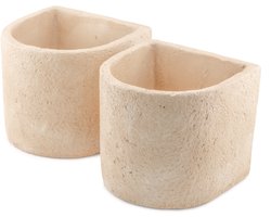 HomeBound by KY | Aardewerk boekensteun set van 2 S | boekensteun | potje | bloempotje | decoratie