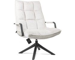 HomeBound by KY | Draaifauteuil Hidde met armleuning naturel | draaifauteuil Hidde