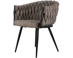 HomeBound by KY | Eetkamerstoel Cleo garden taupe | eetkamerstoel Cleo