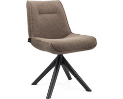 HomeBound by KY | Eetkamerstoel Mike teddy dark brown | eetkamerstoel Mike