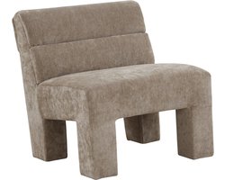 HomeBound by KY | Fauteuil Micha in stof taupe | fauteuil Micha