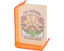 HomeBound by KY | Fotolijst Optic oranje | 11,8x4x17,2cm | fotolijstje