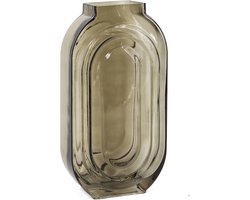 HomeBound by KY | Glazen vaas antraciet | bloemenvaas