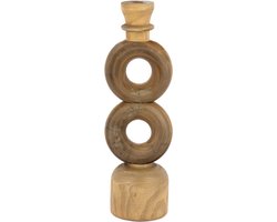 HomeBound by KY | Houten kandelaar circles walnut | kaarsenstandaard hout