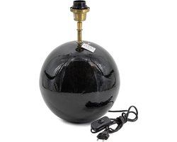 HomeBound by KY | Lampenvoet black marble | lampenvoet | 24,5x24,5x29,5cm