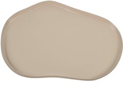 HomeBound by KY | Metalen dienblad organisch sand | 46,5x31x2cm | dienblad metaal zand organisch