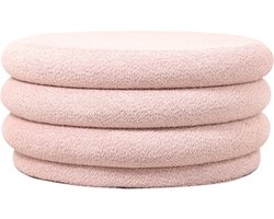 HomeBound by KY | Poef Feline in stof bouclé roze | poef Feline