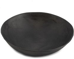 HomeBound by KY | Schaaltje schelp rond zwart | 10x10x3cm | schaaltje schelp