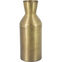HomeBound by KY | Vaas metaal goud | 7x9,5x25cm | metalen bloemenvaas