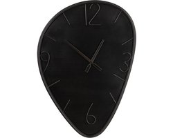 HomeBound by KY | Wandklok metaal organisch antraciet | klok