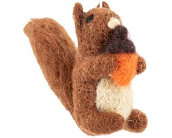 HomeBound by KY | Wollen hanger eekhoorn | wollen hanger | kersthanger | kerstdecoratie | feestdecoratie