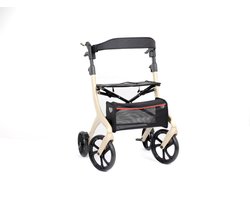 Homecare Innovation® Rollator – Lichtgewicht Design – Inclusief Rugleuning en Opbergtas - Tot 136 kg