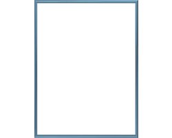 Homedecoration Almelo – Fotolijst – Fotomaat – 56 x 74 cm – Staal blauw