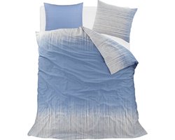 Homéé dekbedovertrekset classic blauw 100% katoen Lits-jumeaux 240x200/220 cm + 2 slopen