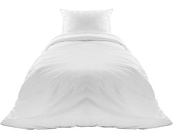 Homéé hotel dekbedovertrekset 20A eenpersoons 140x200/220 cm 100% Katoen 140g. m2 wit