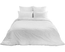 Homéé hotel dekbedovertrekset 20A Lits-jumeaux 240x200/220 cm 100% Katoen 140g. m2 wit