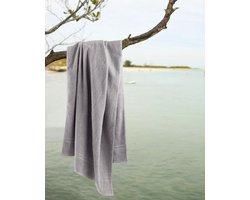 Homéé massage - strandlaken - grote handdoek 90x200cm 100% katoen 450g.m² badstof grijs