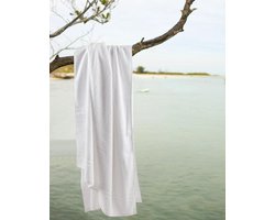 Homéé massage - strandlaken - grote handdoek 90x200cm 100% katoen 450g.m² badstof wit