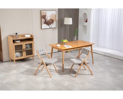 HOMEFUN Klapstoelen met Kussen, Houten Gevoerde Klapstoelen 2-pack, Draagbare en Gemonteerde Klapstoel voor Gasten, Keuken, Kantoor, Bruiloft en Feest, Grijs