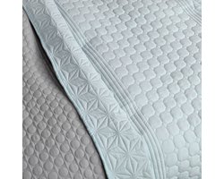HOMELEVEL Bedsprei Bed & Sofa Dekbedovertrek Bedwieg Sofa Dag Deken Overtrek Bedovertrek XXL Deken Doek Mintgroen Maat 240x220cm