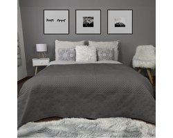 HOMELEVEL Bedsprei Bed & Sofa Dekbedovertrek Bedwieg Sofa Dag Deken Overtrek Bedovertrek XXL Deken Doek Oud roze Maat 240x220cm