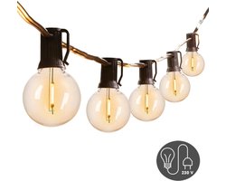 Homèlle Lichtsnoer - 25 LED - 7.5 meter - Warm-wit - Tuinverlichting - Kerstverlichting - Buitenverlichting - Lichtslinger - Lampjes slinger - Transparant