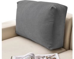 HomeLuxury VelvetLine - Kussenhoes - Zacht Velours - Elastisch - Grijs Kleur