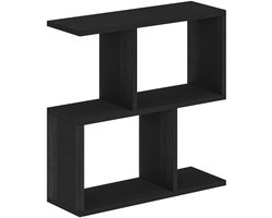 Homemania" houten salontafel - 60 x 20 x 60 cm - Zwart hout